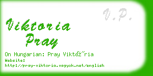 viktoria pray business card